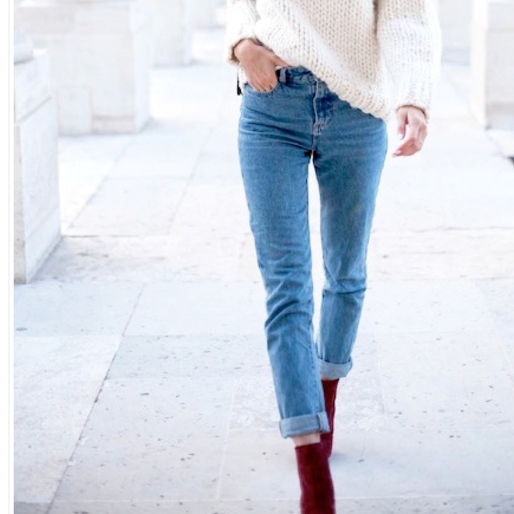 Jill Stuart maroon booties - Picture 7 of 8